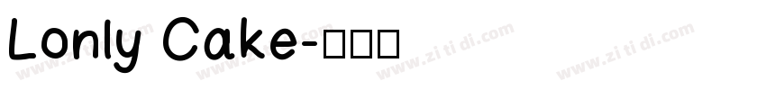 Lonly Cake字体转换